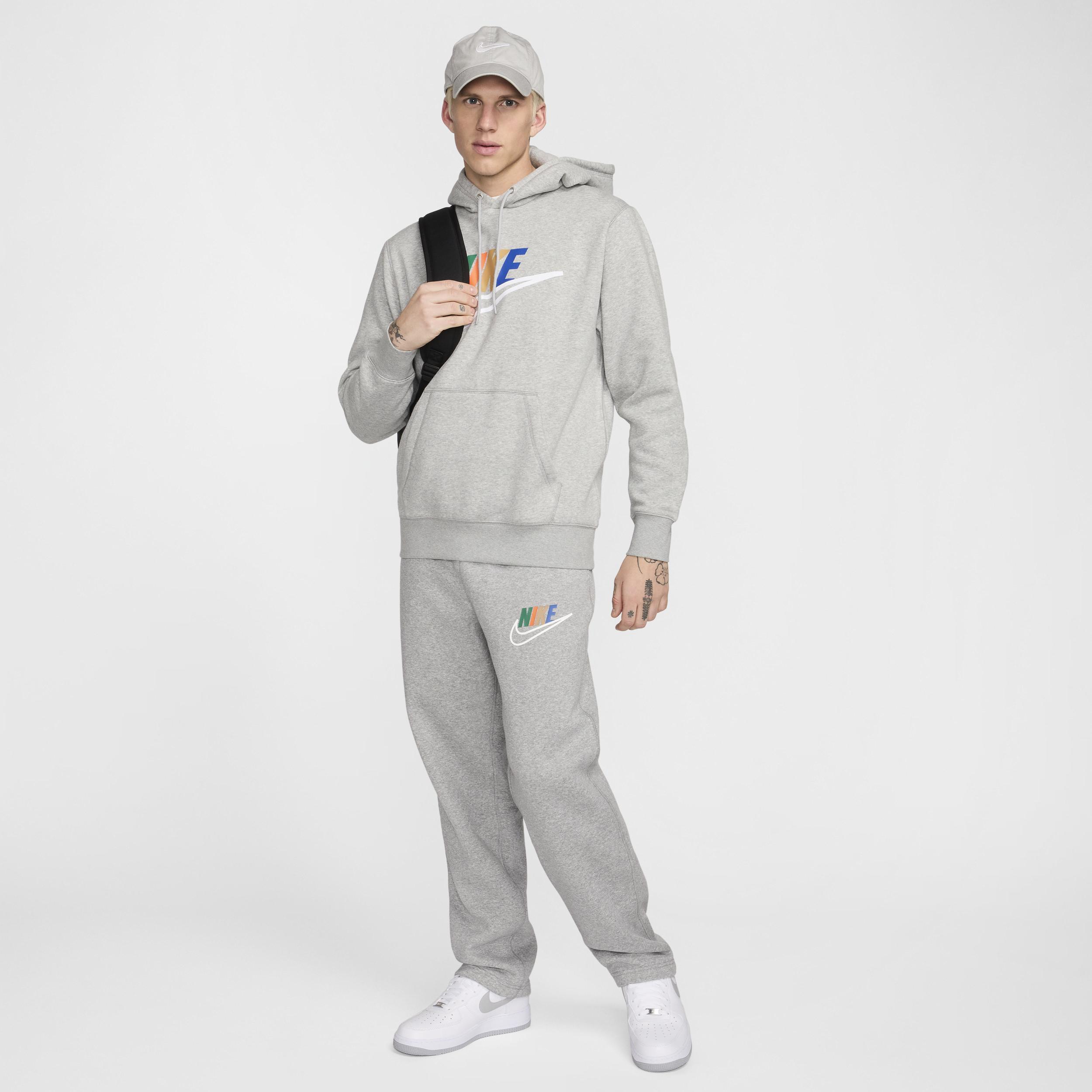 Nike Mens Club Futura Open Hem Pant - Lt Smoke Grey/Dk Grey Heather Product Image