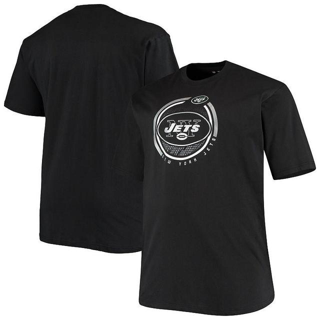 Mens Fanatics Branded Black New York Jets Big & Tall Color Pop T-Shirt JET Black Product Image