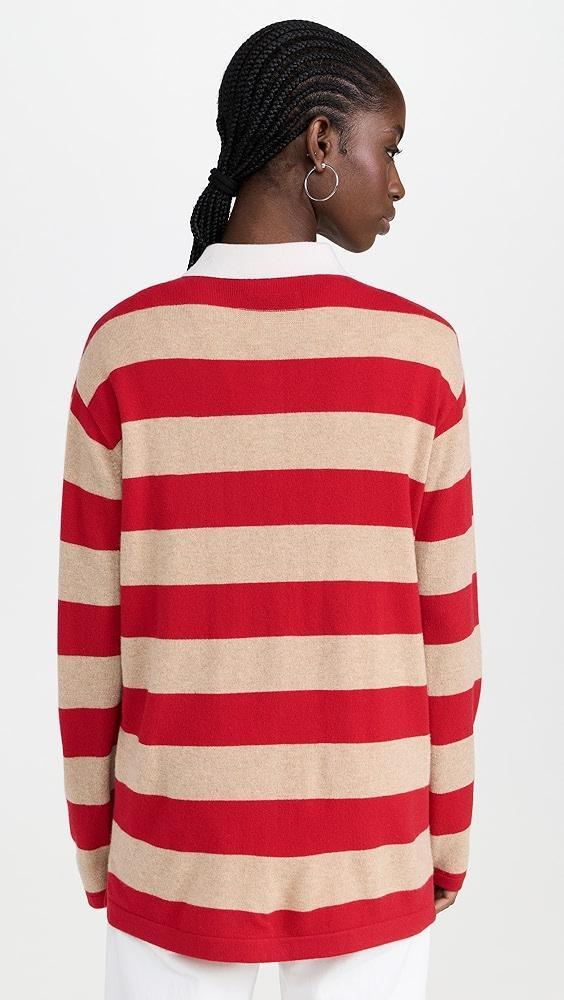 Guest in Residence Striped Rugby Cashmere Sweater | Shopbop Product Image