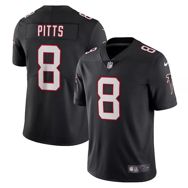 Mens Nike Kyle Pitts Black Atlanta Falcons Alternate Vapor Limited Jersey - Black Product Image