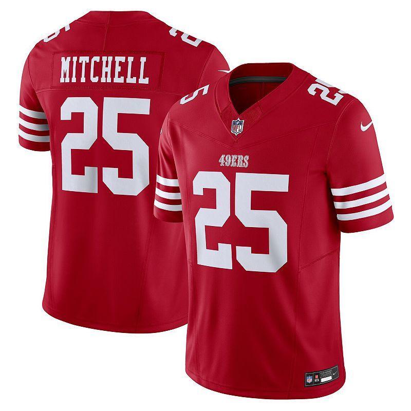 Mens Nike Elijah Mitchell Scarlet San Francisco 49ers Vapor F.U.S.E. Limited Jersey Product Image