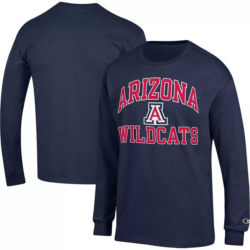 Mens Champion Arizona Wildcats High Motor Long Sleeve T-Shirt Blue Product Image