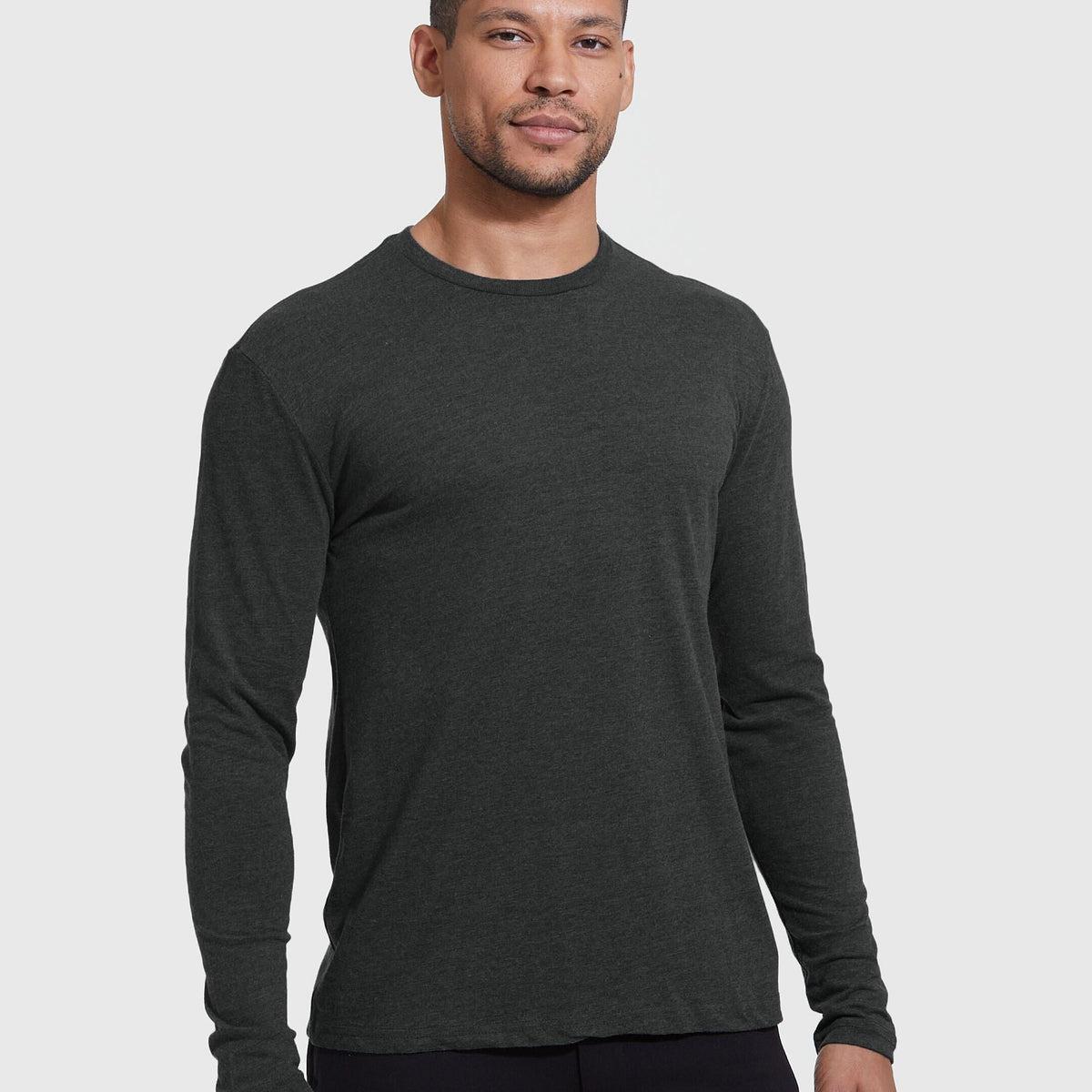 Charcoal Heather Gray Long Sleeve Product Image