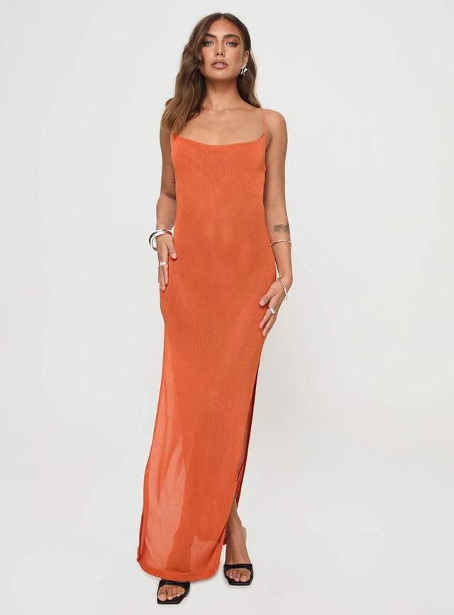 Cote Maxi Dress Orange Product Image