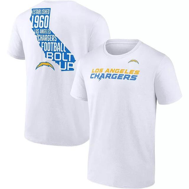 Mens Fanatics Los Angeles Chargers Hot Shot State T-Shirt Product Image