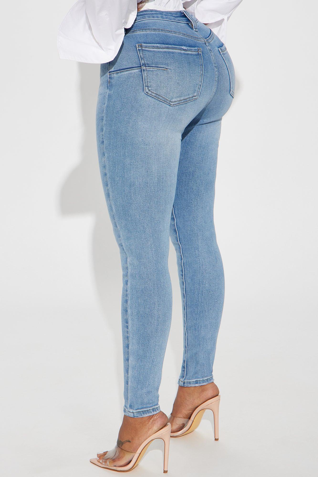 Just Right Sculpting Stretch Skinny Jeans - Medium Wash Product Image