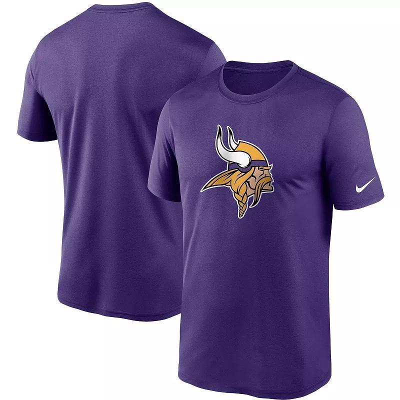 Mens Purple Minnesota Vikings Logo Essential Legend Performance T-shirt Product Image