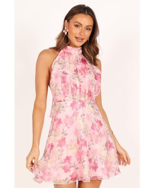 Petal and Pup Womens Gardenia Halter Mini Dress Product Image