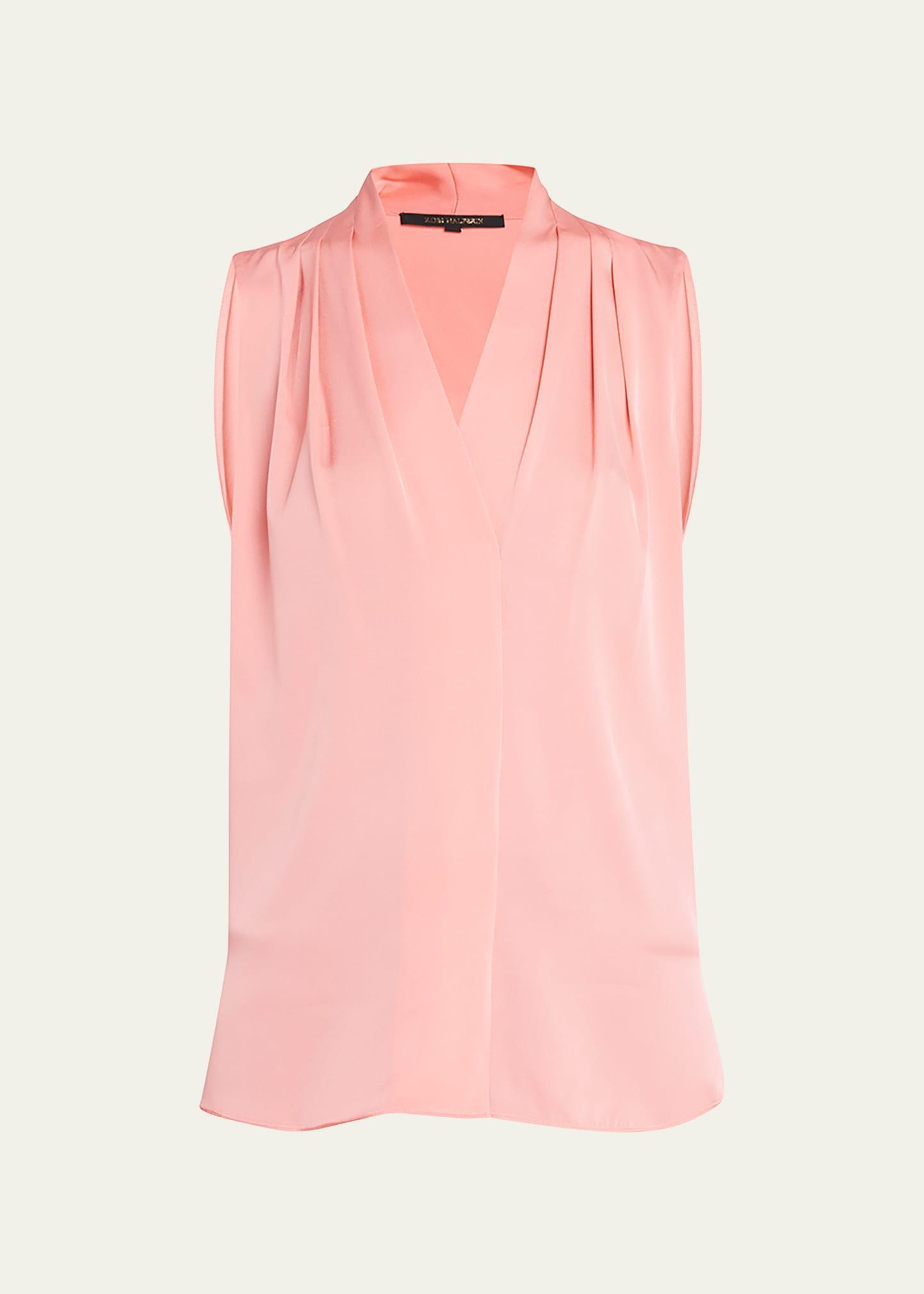 KOBI HALPERIN Mila Sleeveless Stretch Silk Blouse Product Image