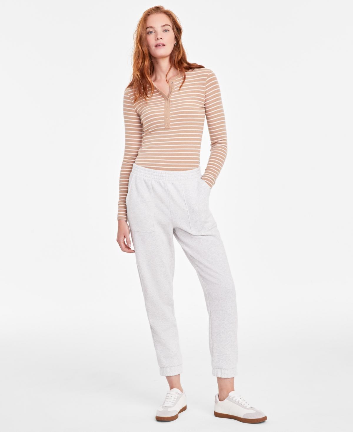 On 34th Womens Tapered Fleece Jogger Pants, Created for Macys Product Image