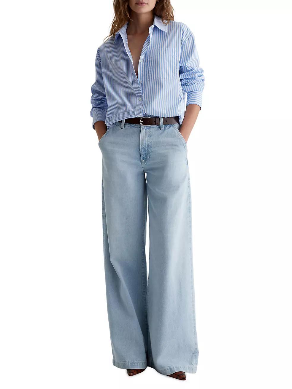 Stella Denim Wide-Leg Trousers Product Image