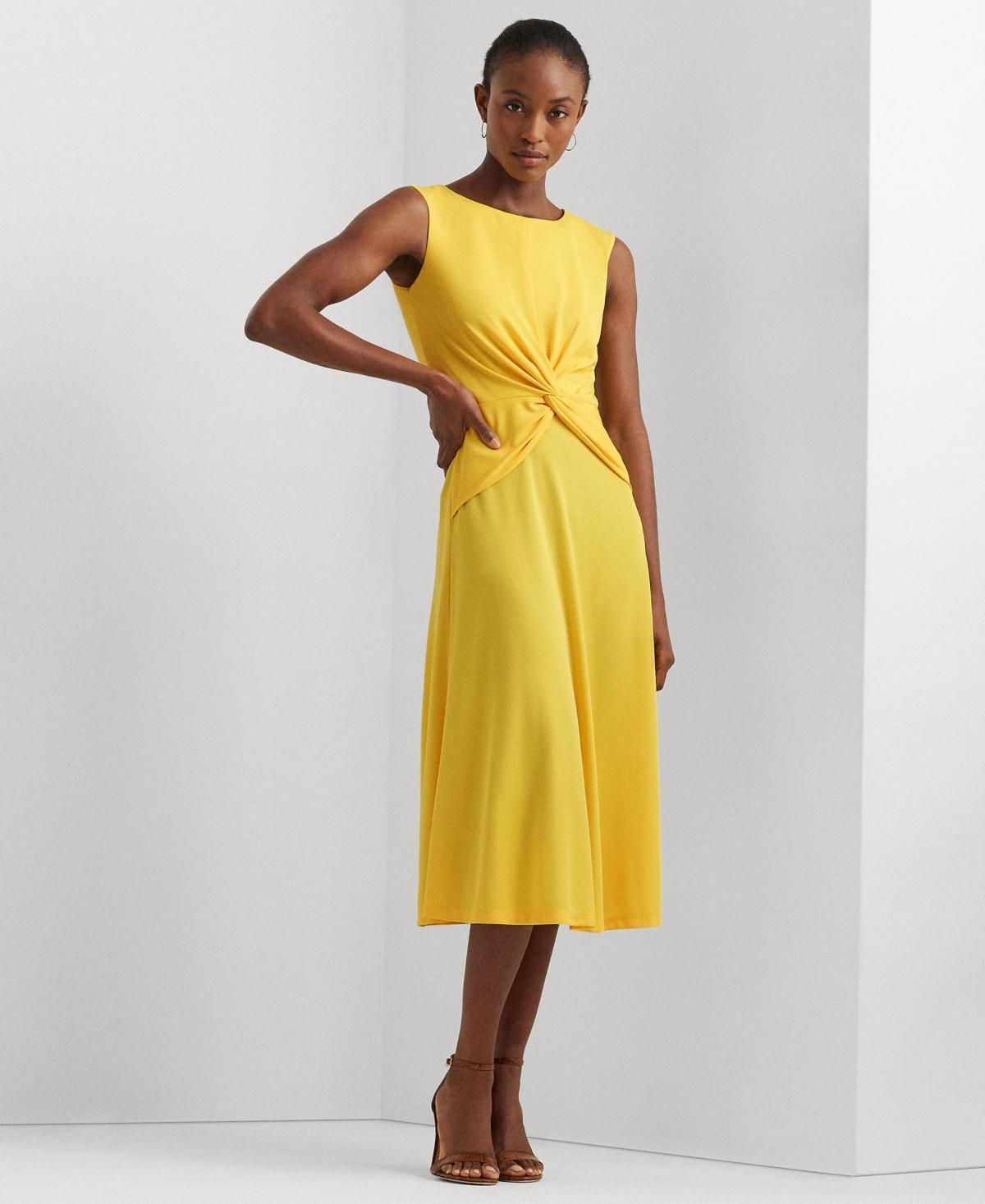 Lauren Ralph Lauren Womens Twist-Front Jersey Dress product image