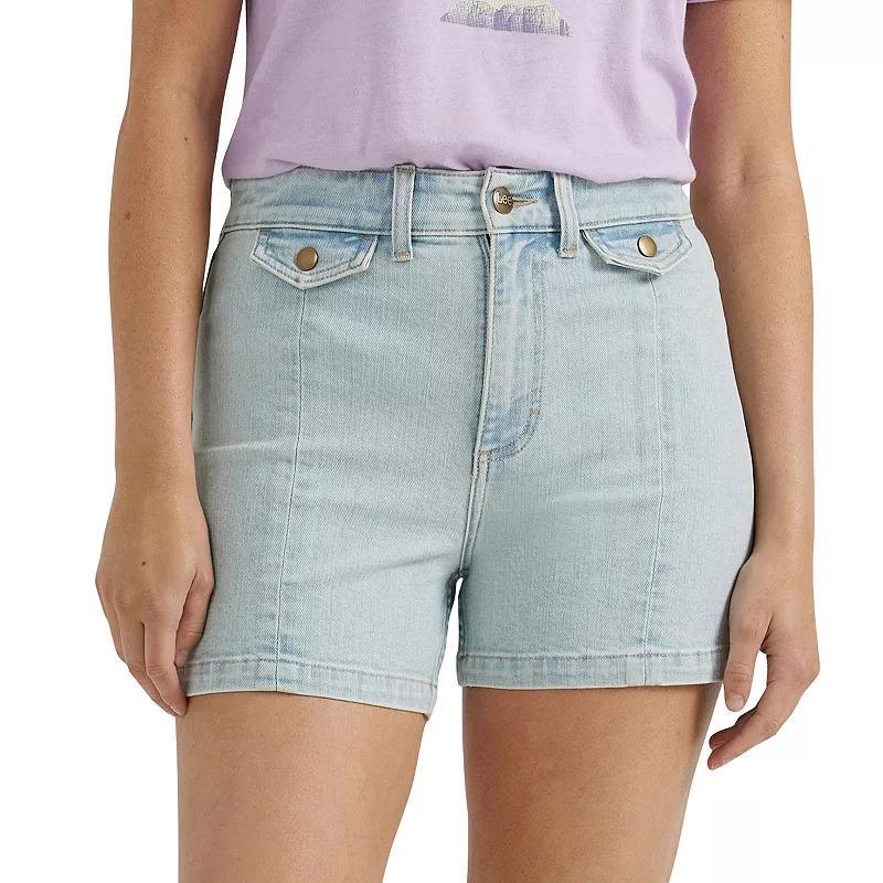 Womens Lee 4 Legendary High Rise Denim Jean Shorts Product Image