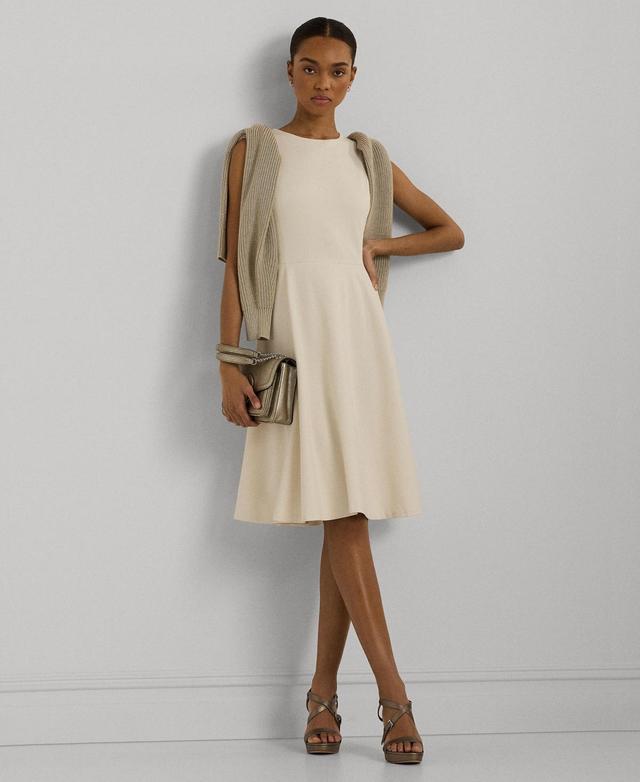 Lauren Ralph Lauren Womens Ponte Fit-and-Flare Dress Product Image