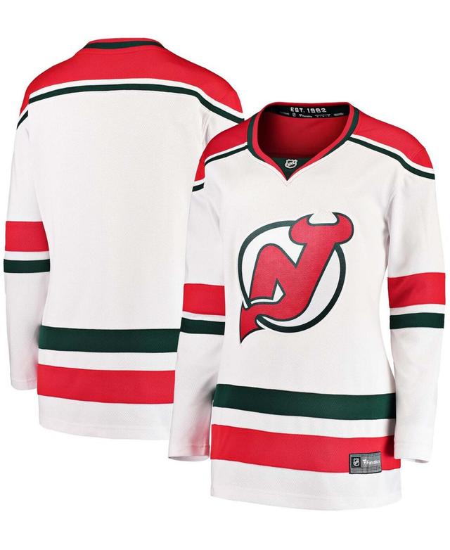 Womens Fanatics Branded White New Jersey Devils 2022/23 Heritage Premier Breakaway Jersey Product Image