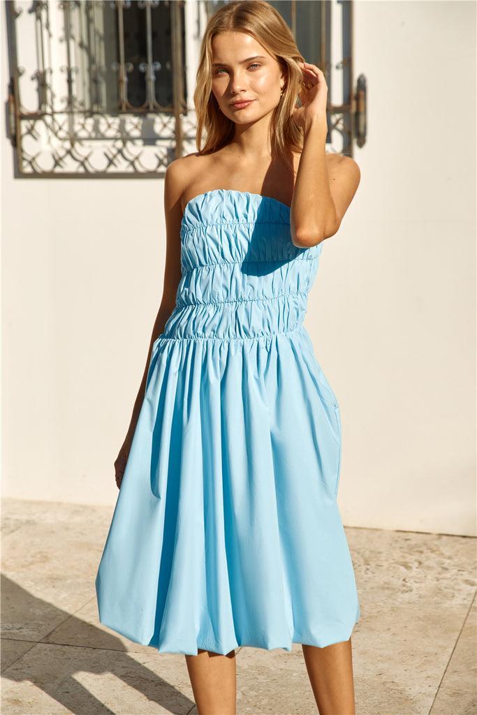 Princess Treatment Bubble Hem Midi Dress Product Image