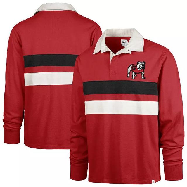 Mens 47 Georgia Bulldogs Clubhouse Knox Thames Long Sleeve Rugby Polo Product Image