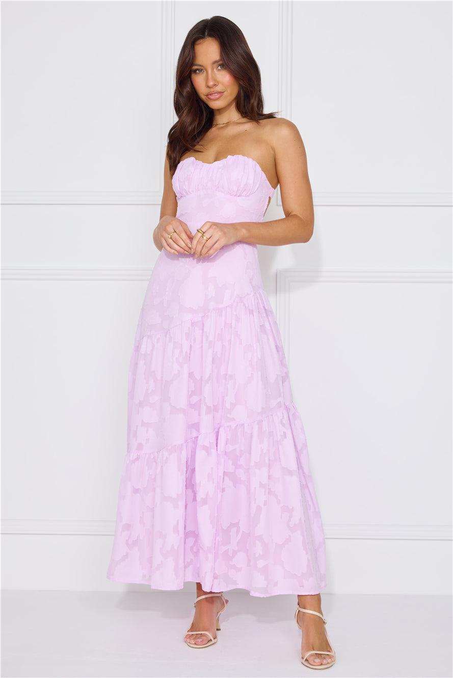 My Best Strapless Maxi Dress Lilac Product Image