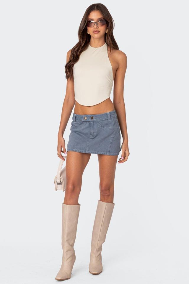 Louisa Denim Mini Skirt Product Image