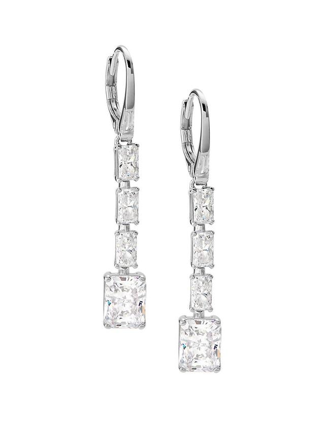 Womens Naomi Sterling Silver & Cubic Zirconia Linear Earrings Product Image