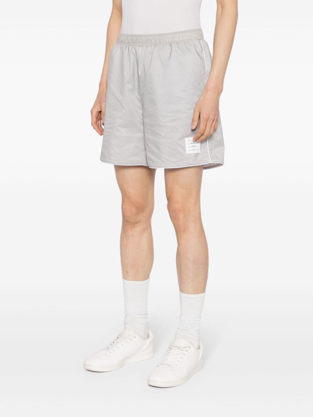 Logo-appliqué Track Shorts In Grey Product Image