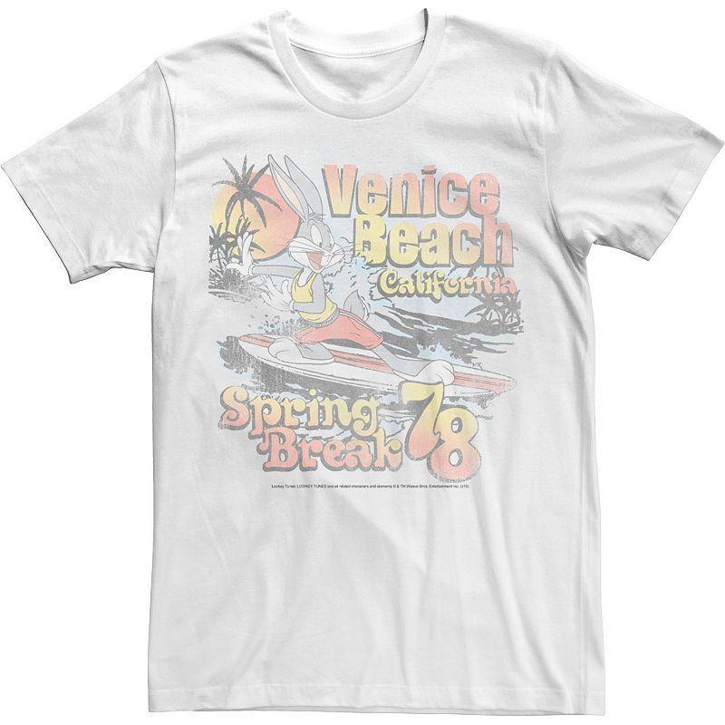 Mens Looney Tunes Bugs Bunny Venice Beach Spring Break 78 Tee Product Image