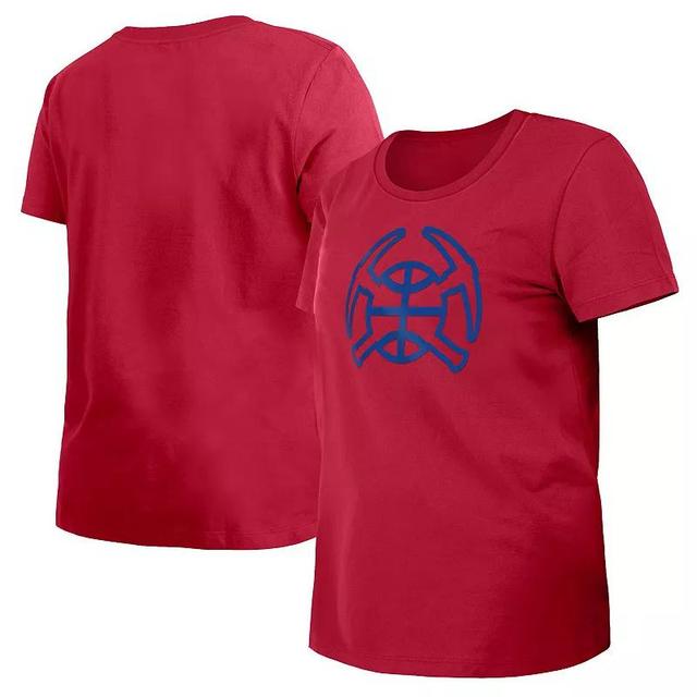 Womens New Era Red Denver Nuggets 2023/24 City Edition T-shirt Product Image