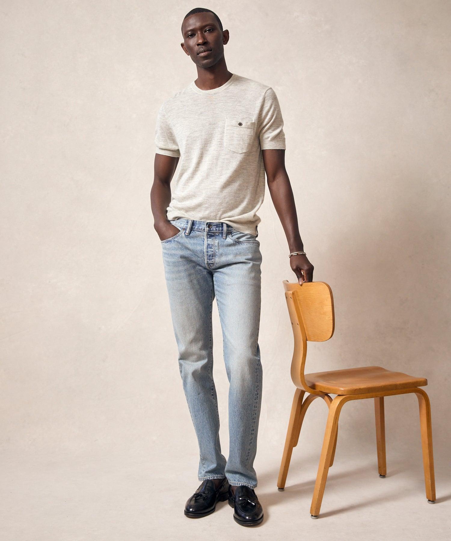 Slim Selvedge Jean in Frosty Indigo Wash Product Image