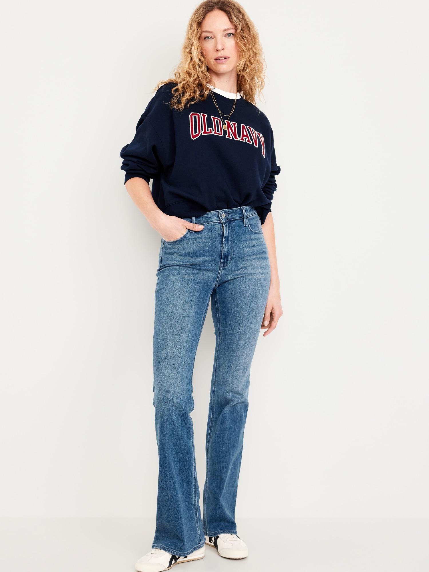 High-Waisted Wow Flare Jeans for Women Product Image