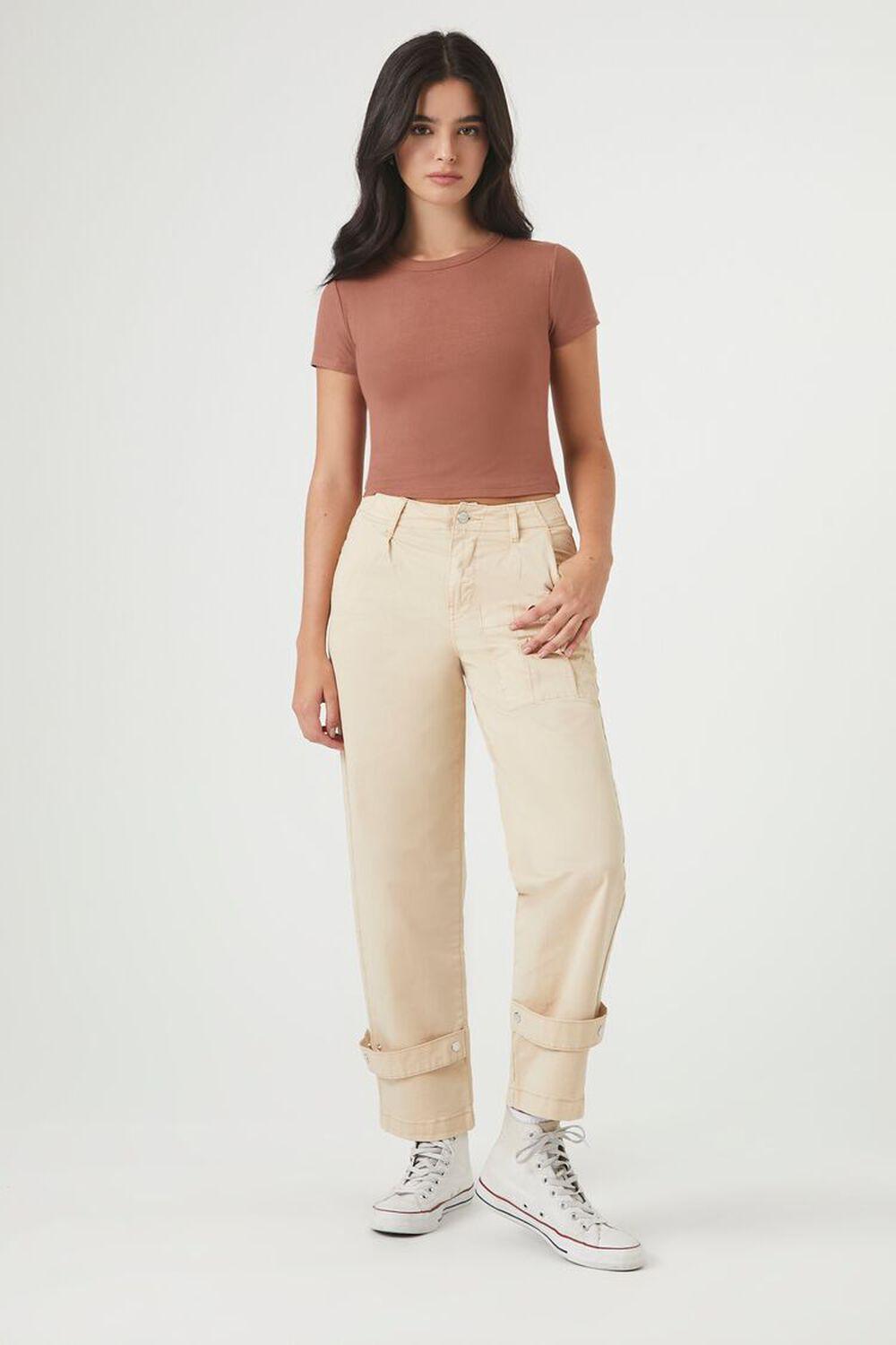 Lace-Up Straight-Leg Pants | Forever 21 Product Image