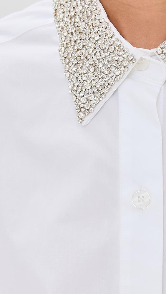 TWP Soon to be Ex Shirt with Crystal Collar | Shopbop Product Image