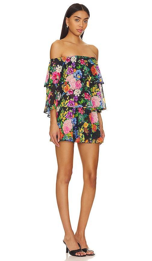 Show Me Your Mumu Triple Decker Romper (Midnight Botanical Floral) Women's Jumpsuit & Rompers One Piece Product Image