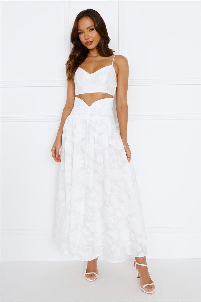 Simply Unique Maxi Skirt White product image