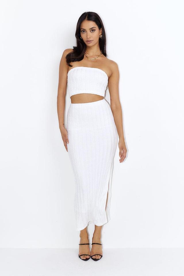 Matching Fit Maxi Skirt White Product Image