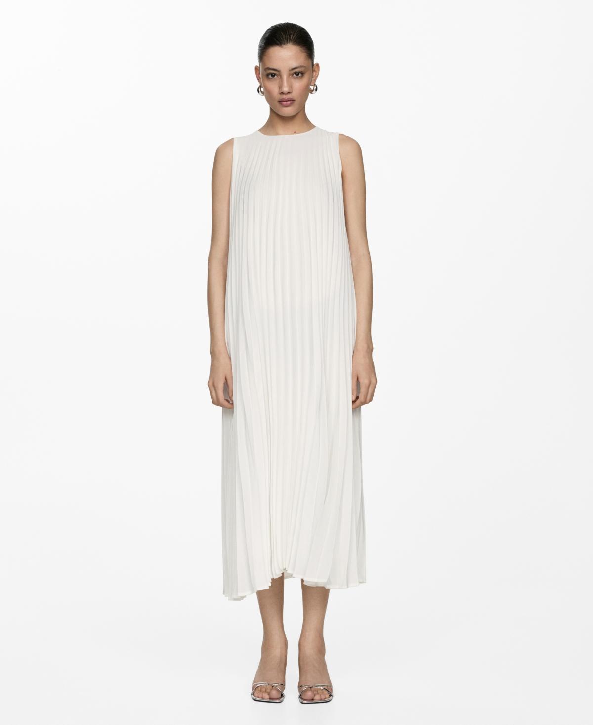 Mango Womens Pleated A-Line Dress Product Image