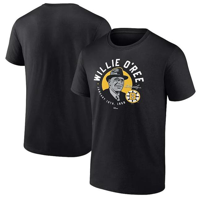 Mens Fanatics Willie ORee Black Boston Bruins Number Retirement T-shirt Product Image