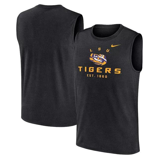 Mens Nike LSU Tigers Primetime Legend Lock Up Performance Muscle Tank Top Product Image