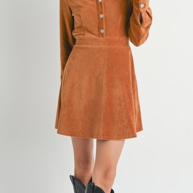 Morrison Cord Shirt Mini Dress Product Image