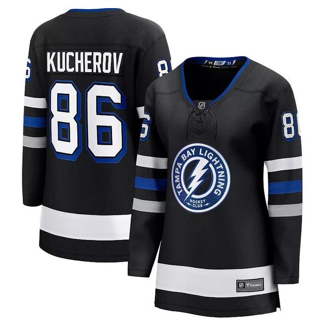 Womens Fanatics Branded Nikita Kucherov Black Tampa Bay Lightning Alternate Premier Breakaway Player Jersey Product Image