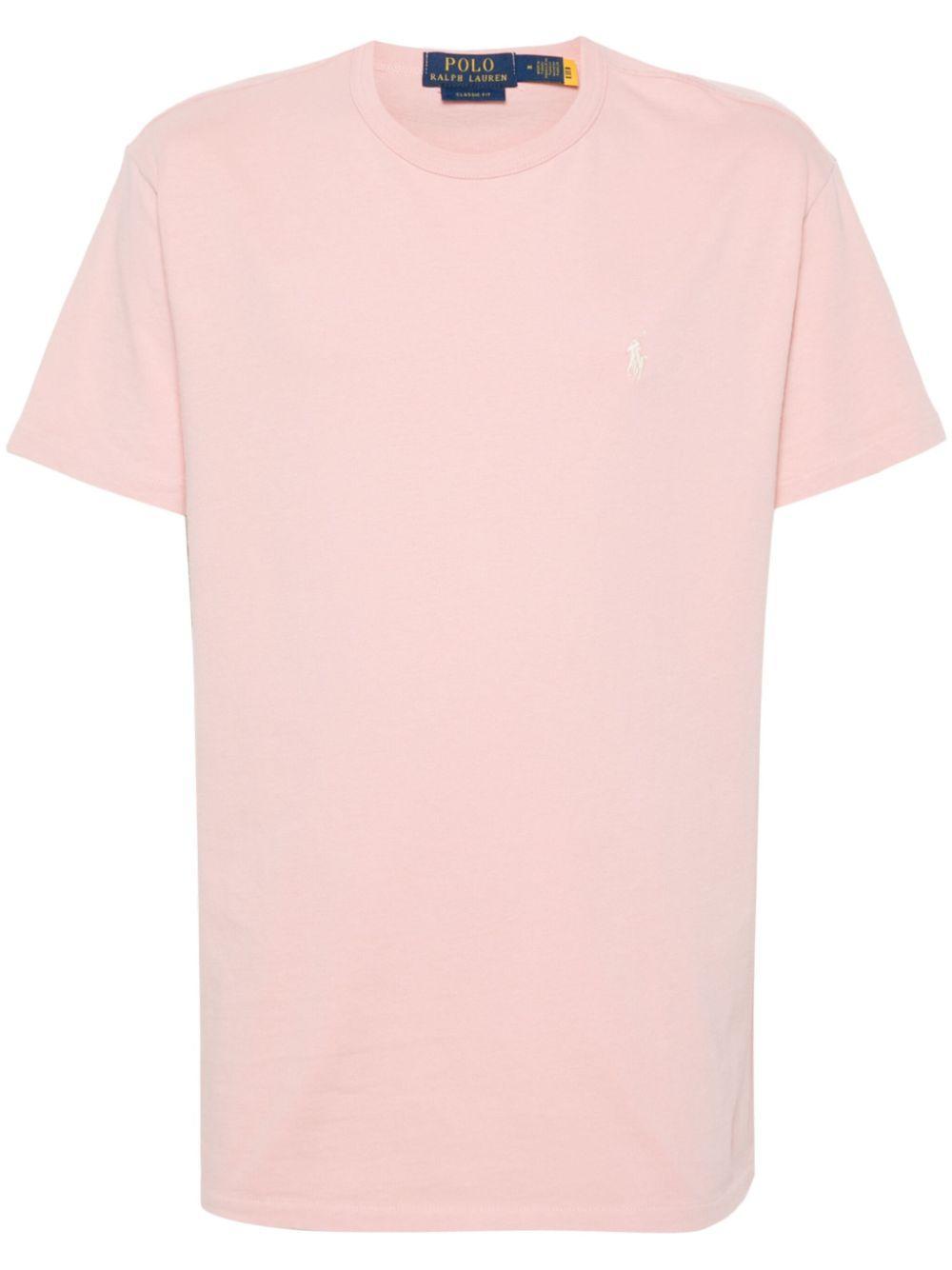 POLO RALPH LAUREN Polo Pony Cotton T-shirt In Pink Product Image