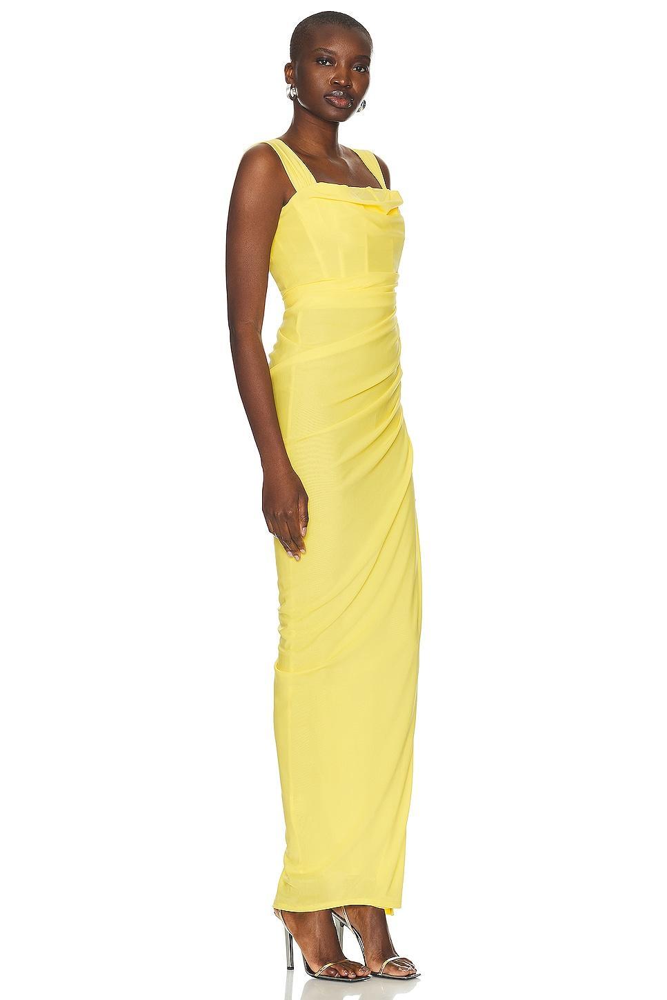 Staud Stormi Maxi Dress in Yellow Product Image