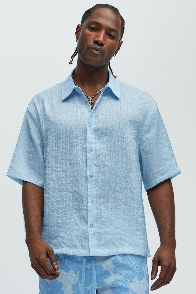 Prado Short Sleeve Shirt - Blue Product Image