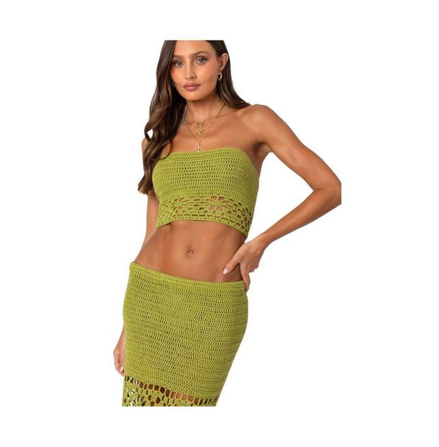 Edikted Womens Ida Crochet Tube Top Product Image