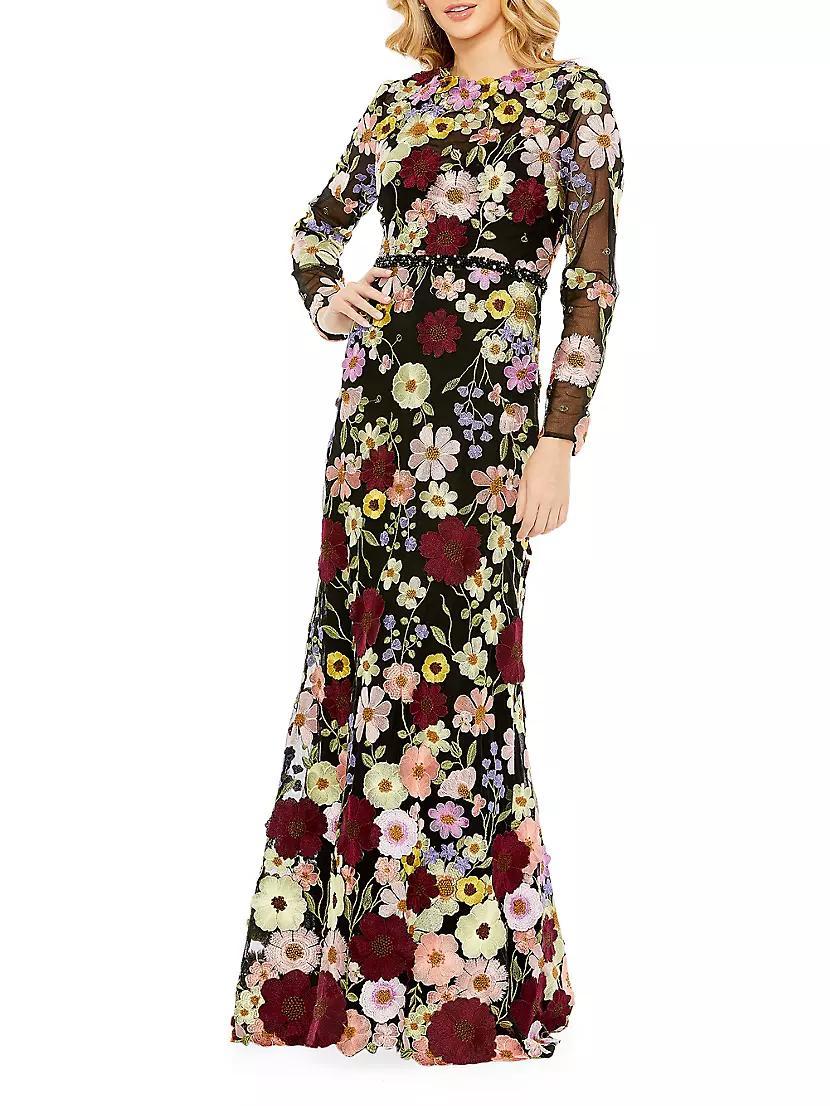 Floral Trumpet Gown Product Image