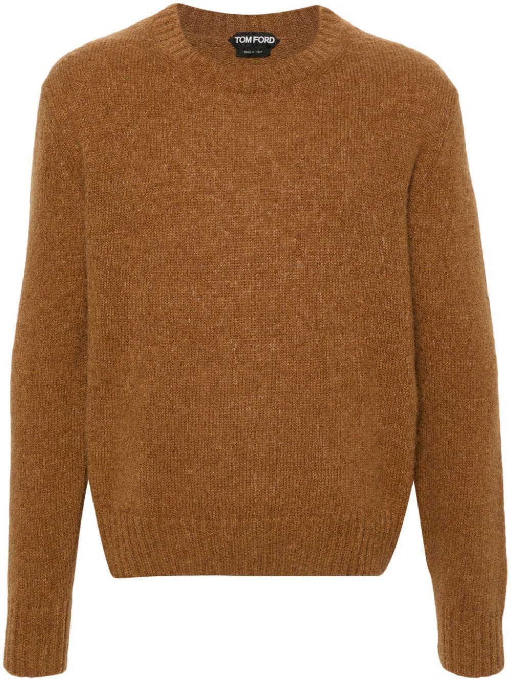 TOM FORD Alpaca-blend Sweater In Brown Product Image