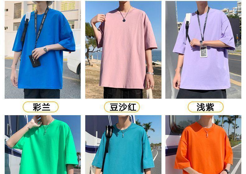 Short-Sleeve Plain T-Shirt Product Image