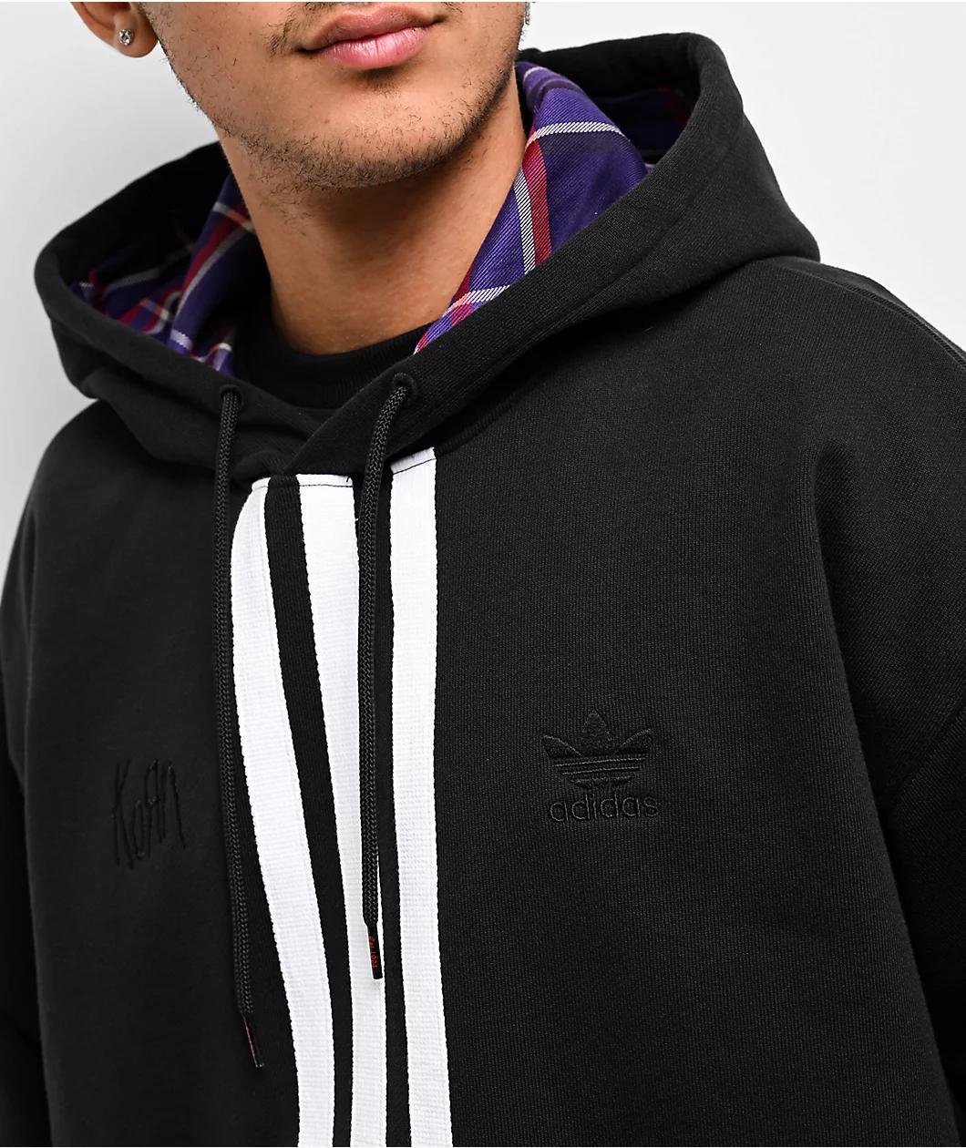 adidas x Korn Embroidered Black Hoodie Product Image