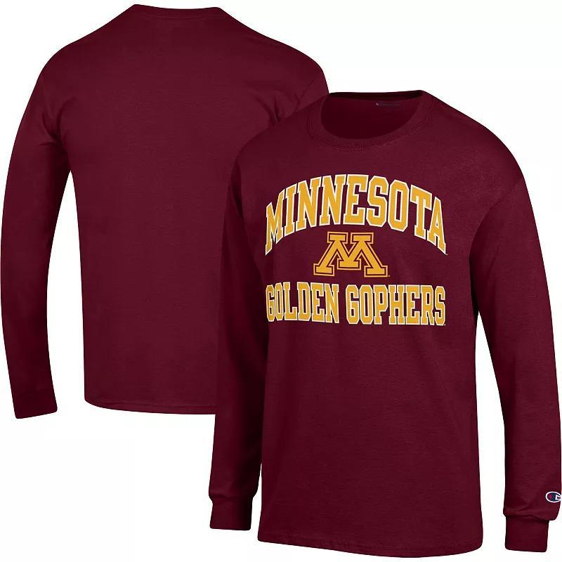 Mens Champion Maroon Minnesota Golden Gophers High Motor Long Sleeve T-Shirt Product Image