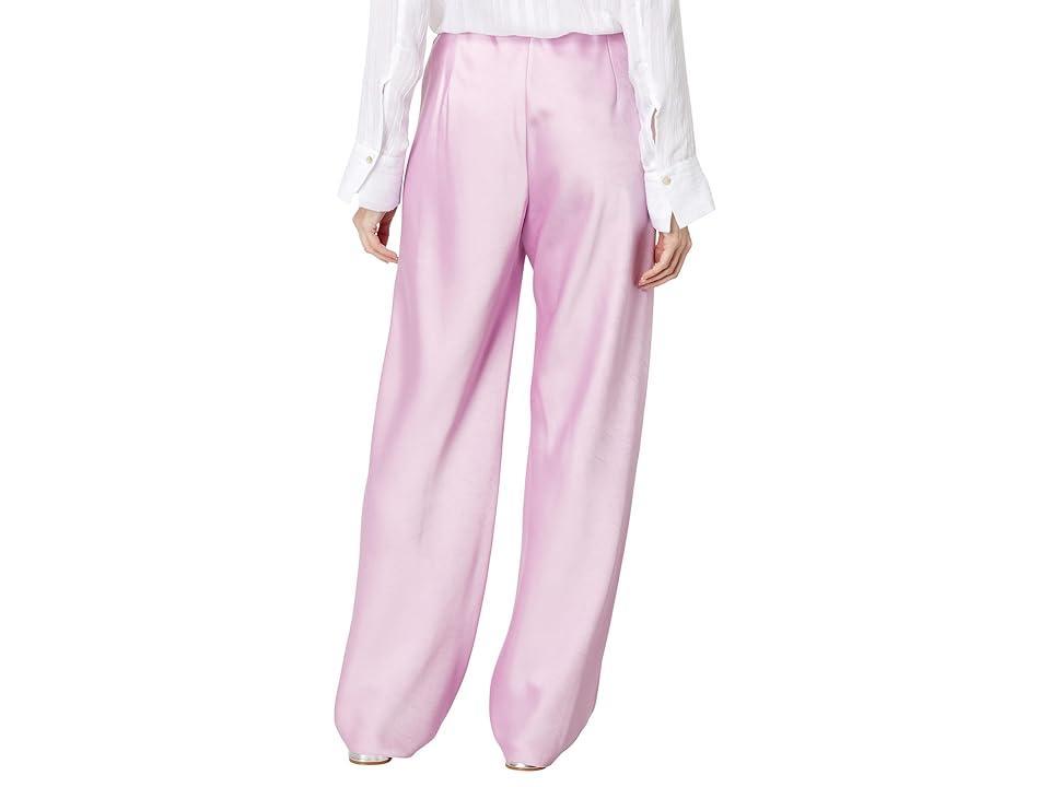 Vince High-Waist Satin Bias Pants (Petal Nectar) Women's Clothing Product Image