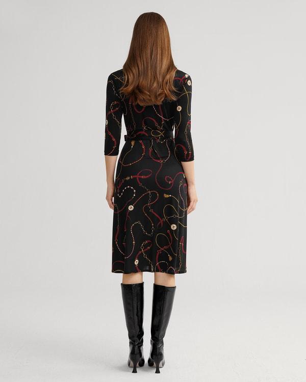 Louisville Print Wrap Dress Product Image